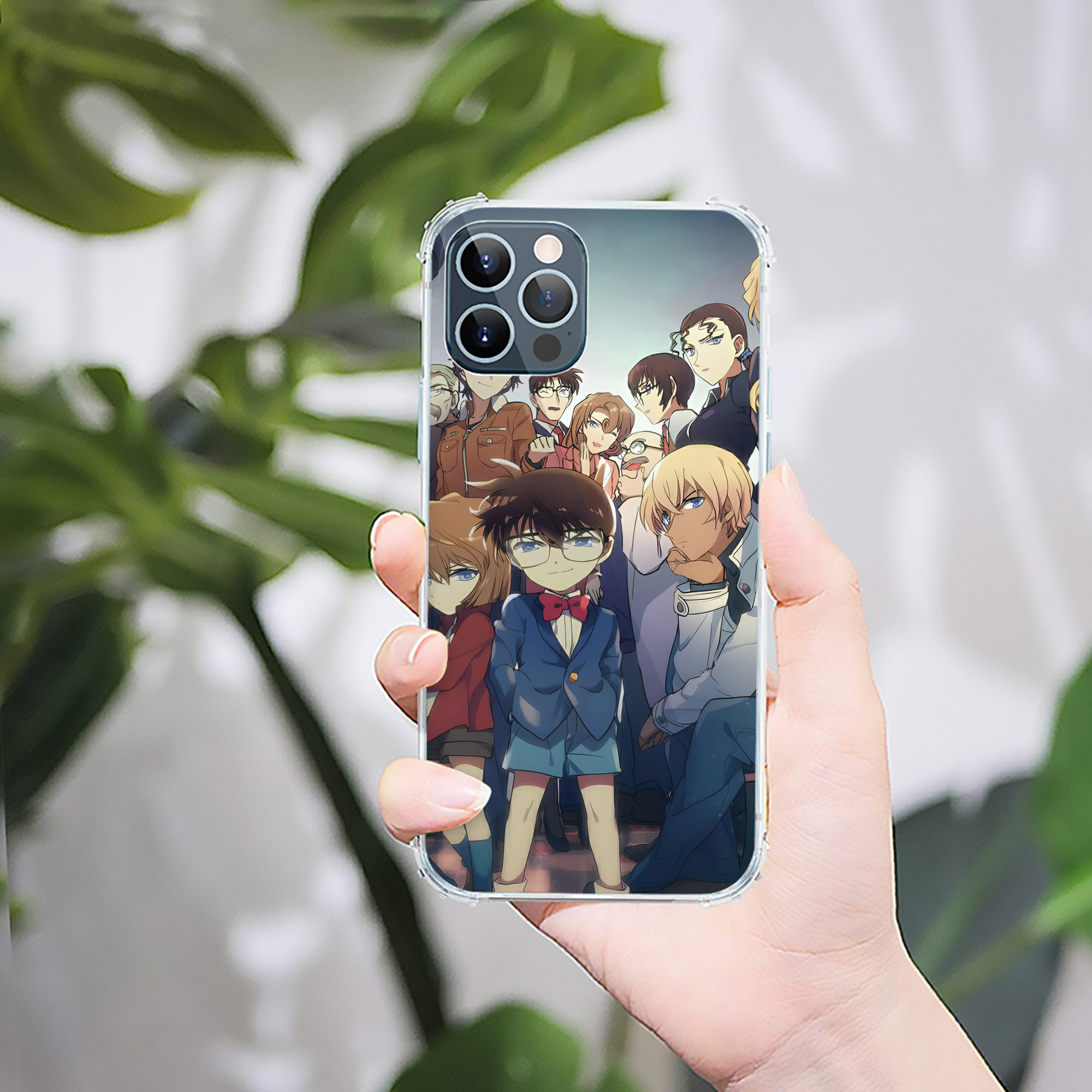 （画像用） 名探偵コナン Detective Conan 【iPhone 12シリーズ対応】透明スマホケース（クリアソフトケース）